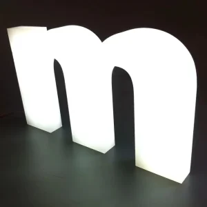 Alphabet Signs Factory 3D Acrylic Outdoor Customized Logo Channel LED Letter Lighted Box Aluminum Lighting Glowing Letters