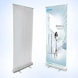 Aluminium Alloy Roll up Display Banner 80*200cm Aluminum Alloy Frame Portable Pull up Banner for Trade Show Advertising