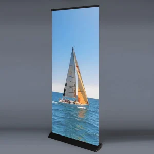 Aluminium Roll Up Banner Custom Logo Advertising Display Retractable Poster Pull Up Banner Standee Base Trade Show Display