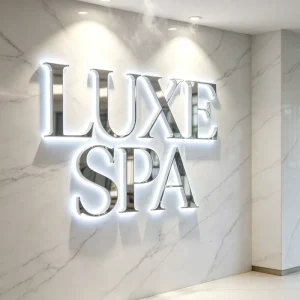 Aluminum Alloy 3D LED Backlit Channel Letters Signage IP65 Waterproof Multi Color Display Wall Mount Commercial Buildings Office