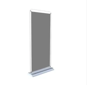 Aluminum Alloy Curved Floor Standing Outdoor Door Shape Banner Stand for Advertising Exhibitions