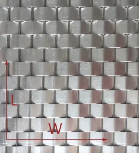 Aluminum Alloy Decorative Woven Wire Mesh Architectural Metal Fabric for Luxury Ceiling & Curtain Wall Cladding