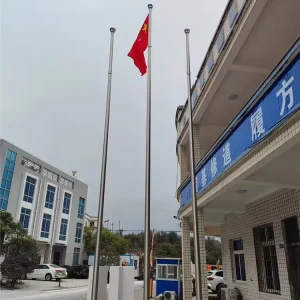 Aluminum Alloy Flagpole Kit OEM Sectional Outdoor Residential Pennant Eco Friendly