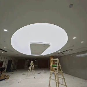 Aluminum Alloy Frame LED Light Box Elastic Fabric PVC Ceiling SEG Transparent Soft Film Indoor Hanging Rectangle Design