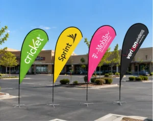 Aluminum Feather Pennant Windsock Flying 2m-5m Custom Digital Printing Eco-Friendly Promotional Novelty Advertising Kit Stand