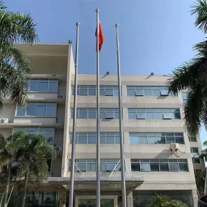 Aluminum FlagPoles 12M Waterproof Durable Round