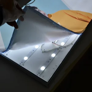 Aluminum Frame LED Light Box Soft Film Fabric Customizable Shape Durable Eco Friendly Hanging Outdoor Use Full Color Display