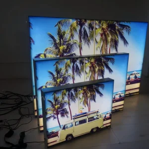 Aluminum Frame LED Mobile Fabric Light Box Canvas LED Backlit Light Box