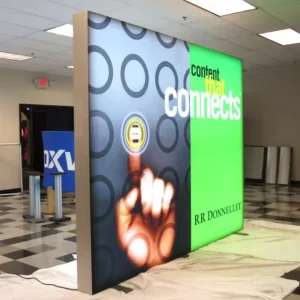 Aluminum Frame Tension Fabric Free Standing Lightbox