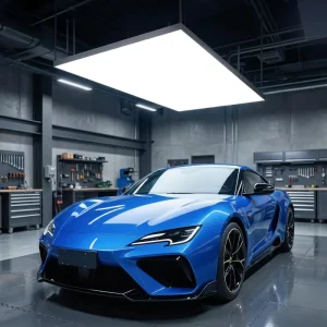 Aluminum Garage Working Film Light Solf Film Led Light Hex Ceiling Lights for Shop Decoration