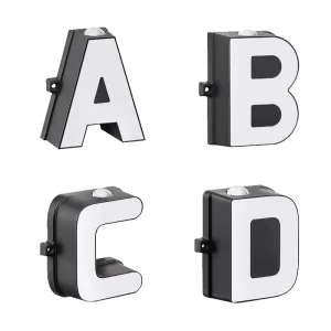 Aluminum LED Digital Outdoor Waterproof Wall Lamp for Garden Enterprise Background Shop Logo Door Creative Lighting
