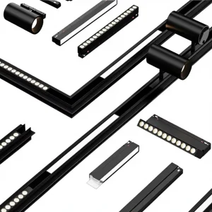 Aluminum LED LinearLight Power Supplies 16 20 35 Series Concealed Track Connectors Cable Storage Boxes 6W 30W Flood Grille Strip