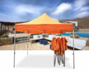 Aluminum Popup Tent 3X3 Canopy Tent 40mm Square Tube Folding Gazebo with Roof Sidewalls Waterproof