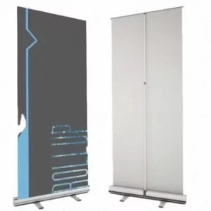 Aluminum Portable Roll Up Banner Stand with Retractable Frame for Advertising Exhibitions
