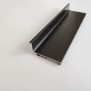 Aluminum Profile Black CNC Machined Milling Aluminium Profile Handle for Kitchen Cabinet