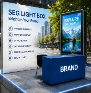 Aluminum Profile LED Fabric Light Box Custom Size