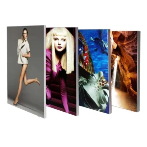 Aluminum Profile Slim Wall Mount Frameless Tensioned Fabric Lightbox