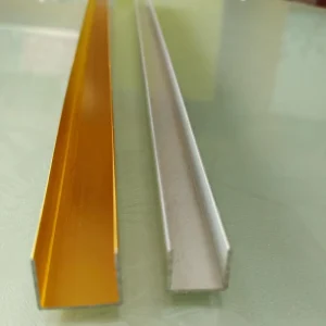 Aluminum Profiles Aluminum Alloys U Shaped LED Light Slots Colors Can Be Customized