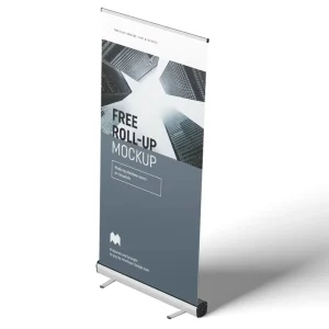 Aluminum Retractable Banner Stand for Large Scale Event Promotions Portable Roll Up Display for Exhibitions and Marketing