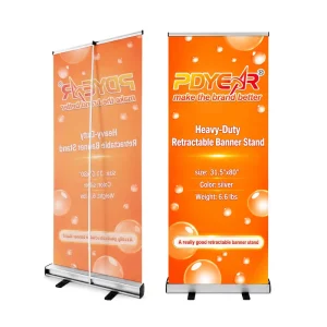 Advertising Roll Up Banner Stand Portable Retractable Trade Show Pull Up Stand Indoor Display For Promotion Event