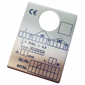 Aluminum Stainless Steel Engraving UV Printing Silk Screen Offset Printing Metal Nameplate Tags Raised Metal Plate