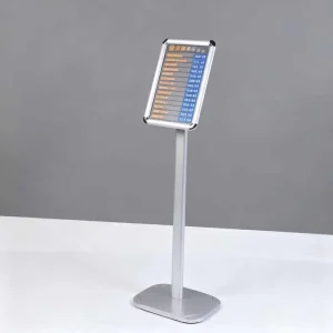 Aluminum & Steel Sign Display Rack Minimalist Style for Menus Directions and Promotions