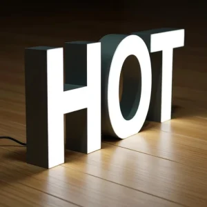 Aluminum Trimless Front Lit LED Letters Custom Sign for Cinema Multiplex Movie Theater Office Building Advertising Direction