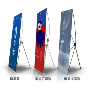 Aluminum X Frame Banner Stand Advertising Equipment X Banner