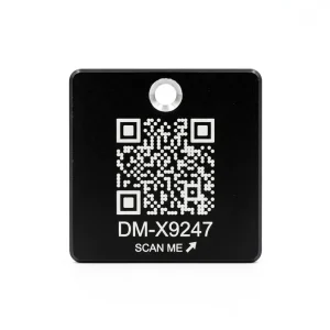 Anti Counterfeiting Metal QR Code Tags for Logistics Packaging Aluminum Barcode Plates Custom Size Serial Number Engraving