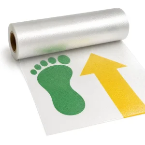 Anti Slip Floor Graphic Overlaminate Clear Textured Floor Lamination Film Non Slip PVC Laminate for Printed Vinyl Sticker