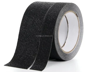 Anti Slip Floor Stair Pressure Sensitive Adhesive Rubber Waterproof Black Yellow Skateboard Grip Tape
