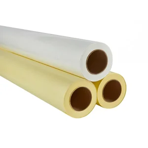 50 60 80 Micron Yellow White Liner Glossy Matte PVC Self Adhesive Cold Lamination Film