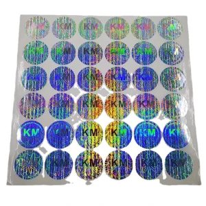 Anti fake Private Hologram Stickers 3d Reflective Color Changing Holographic VOID Packaging Label