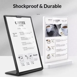 Anti-fall Promotional Tabletop Sign Coffee Milk Tea Shops Poster Display Stand A4 Drink Menu Stand A5 Plastic A6 Table Card