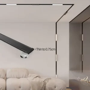Anti glare Ultra Thin LED Magnetic Light Linear LED Magnetic Track Light LED Track Spot Light