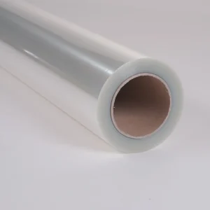 Anti scratch 40 Micron 36 Inch PET Self adhesive Cold Lamination Crystal Film Roll for Decorative Paintings