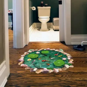 Anti slip 3d Removable Waterproof Floor Tiles Stickers Vinyl Pvc Advertising Stickers