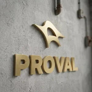 Architectural Plating Stainless Steel Metal Letter 3D Branding Logo for Corporate Lobby Exhibition Center Gallery Public Library