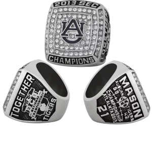 Auburn University Tigers Championship Ring Environmentally Friendly Alloy Men’s Ring Manufacturer