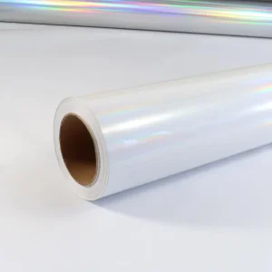 Aurora Transparent PET Plastic Film Self-Adhesive Colorful Cold Laminating Photo Protective Film Laser Electroplating Plain