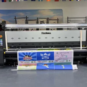 Automatic High Speed 44 Inch Double Head Dye Sublimation Inkjet Printer Flex Material 1.3m Flag Banners I3200 Print Cmyk