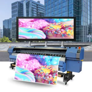 Automatic Konica 512i 3.2m Solvent Printer BH 3208 with 4 8pcs Print Head Wide Format Printing Machine for PVC Flex Banner