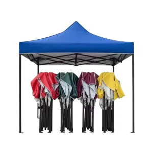 Automatic Pop Up Outdoor Advertising Tent 10×10 Iron Oxford Fabric Waterproof Portable Canopy All Seasons Wedding Sports Events