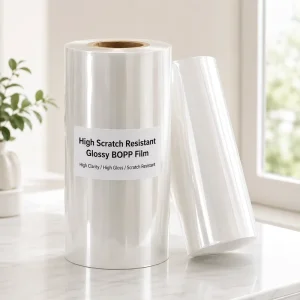 BOPP Film AntiScratch High Scratch Resistant Thermal Lamination Film Proof Hard Coating Wear Resistant Glossy for Box Packaging