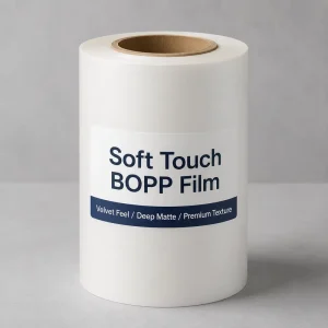 BOPP Film Soft Touch Velvet Suede Thermal Lamination Film Silky Silk Tactile for Box Packaging Cake Box Packaging Printing
