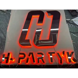 Backlight Word LED Luminous Number 3D Mini Whole Body Letter Highlights Indoor and Outdoor Luminous Words backlit logo Sign