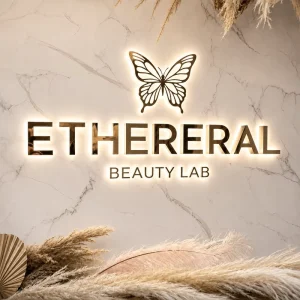 Backlit Business Sign Custom 3D Metal Sign Light up Letters Illuminated Wall Logo LED Beauty Salon Sign Outdoor Spa Sign