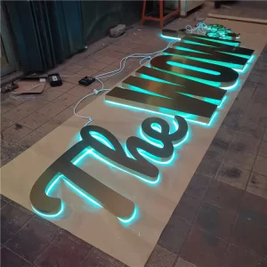 Backlit Channel Letters Custom Led Store Front Electronic Signs