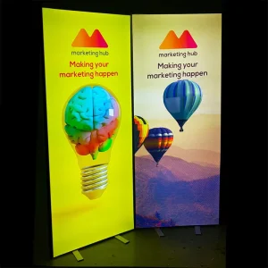 Backlit Fabric Led Aluminum Frameless Lightbox SEG Tention Textile Light Boxes Fabric Lightbox