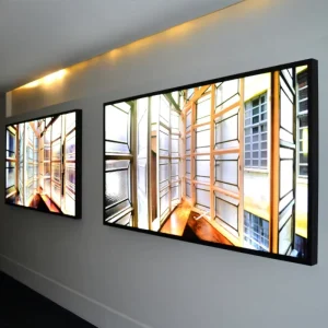 Backlit Illuminated Tension Fabric Frameless LED Light Box Ultra Slim for Advertising Display SEG Light Box
